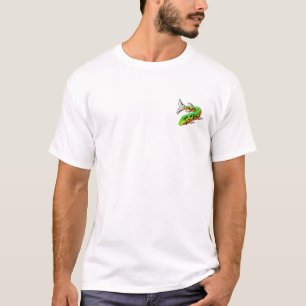 White Muskie Wanted Poster w/Front Pckt Design T-Shirt