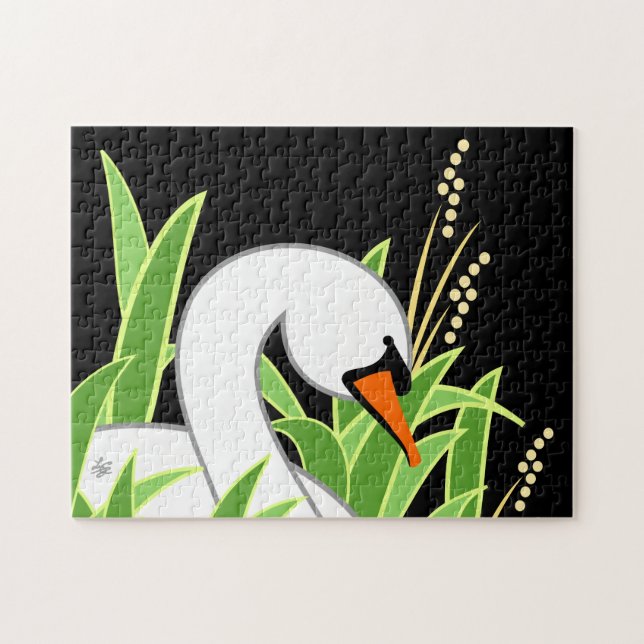 White Mute Swan Jigsaw Puzzle (Horizontal)