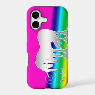 White Mystical Unicorn (rainbow)