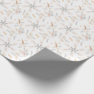 White natural pattern wrapping paper