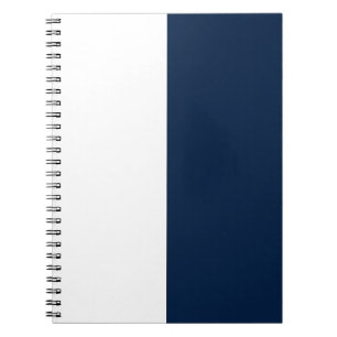 White & Navy CUSTOM Notebook