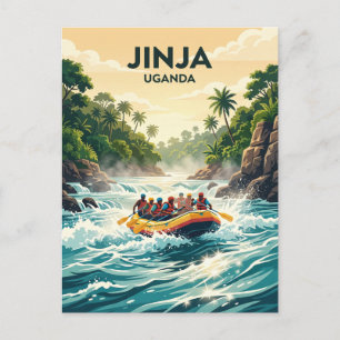 White Nile River Rapids, Jinja Uganda Postcard