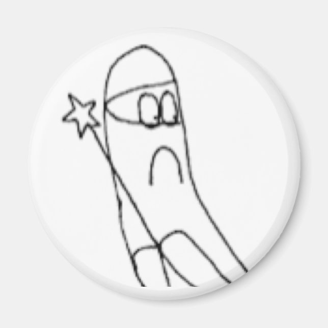 White Ninja Does a Good Deed Magnet (Front)