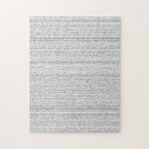 White Noise. Black and White Snowy Grain. Jigsaw Puzzle