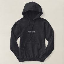 White Noise Embroidered Hoodie