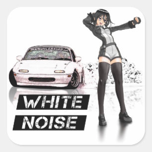 White Noise MX5 Miata sticker