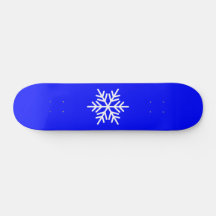 White Nordic Snowflake Royal Blue Background