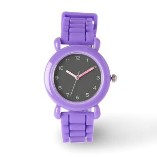 White Numbers On Grey Kids Watch arc2