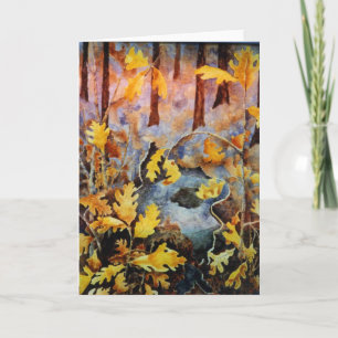 "White Oak Stump" Country Roads Greeting Card