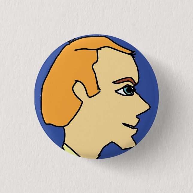 white office boy button (Front)
