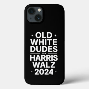 White Old Dudes for Harris Walz Democratic Politic iPhone 13 Case