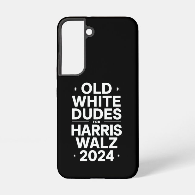 White Old Dudes for Harris Walz Democratic Politic Samsung Galaxy S22 Case (Back)