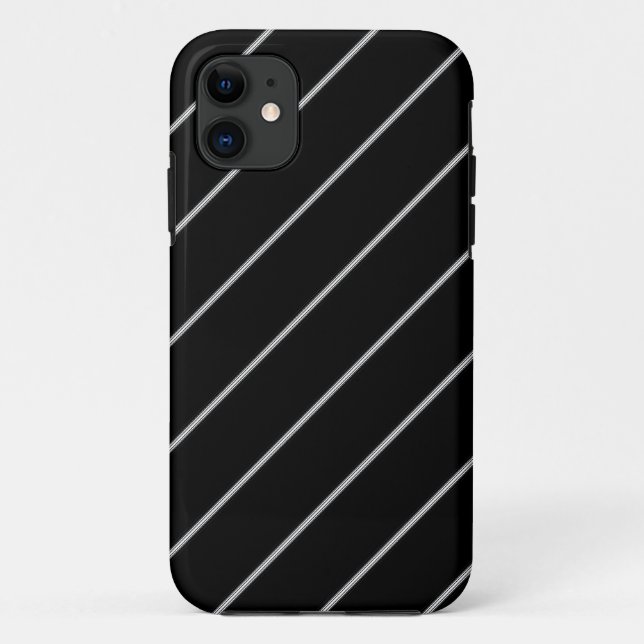 White on Black Case-Mate iPhone Case (Back)