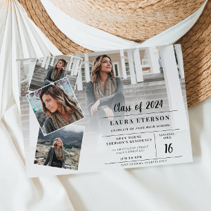 White on black minimalist photo budget graduation