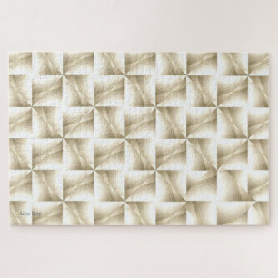White on White on White Abstract Jigsaw Puzzle