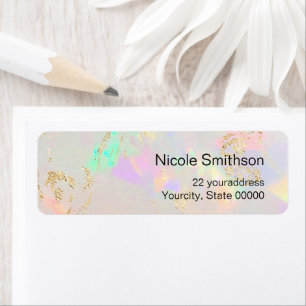 white opal labels
