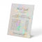 white opal price list Pedestal Sign