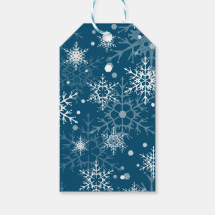 White openwork snowflakes gift tags