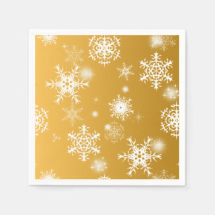 White openwork snowflakes.  napkins