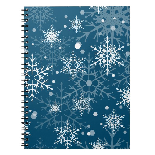 White openwork snowflakes  notebook (Front)