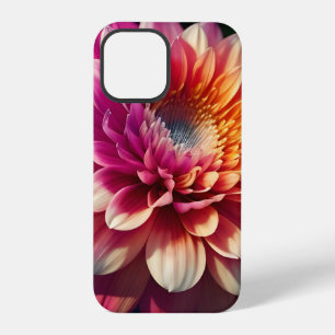 White Orange Yellow Pink Purple Blue Dahlia Flower iPhone 12 Pro Case