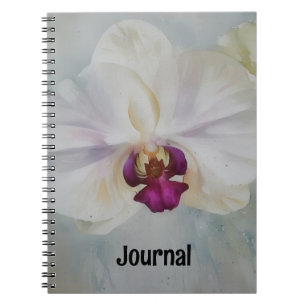 White Orchid Art Journal Personalise