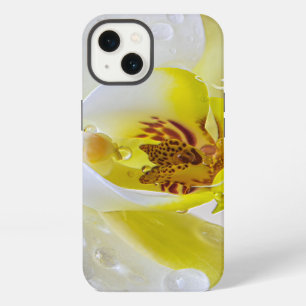 White Orchid Blossom Water Drop iPhone 13 Case
