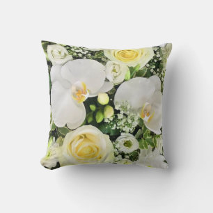 White Orchid  Cushion