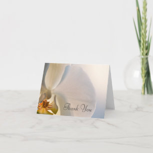 White Orchid Elegance Thank You Card