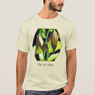 White Orchid Lady Slipper Flower Pair Personalized T-Shirt