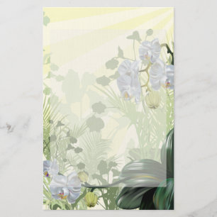 White Orchid Woodlands Stationary Stationery