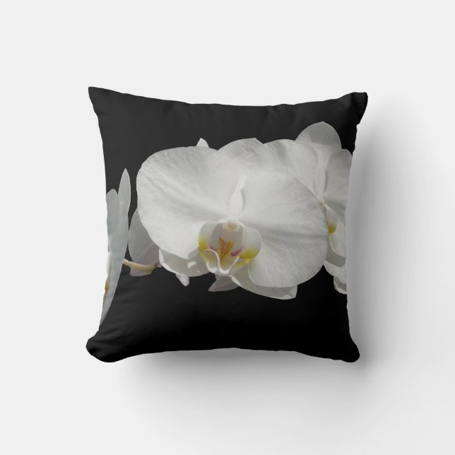 White Orchids American MoJo Pillows (Front)