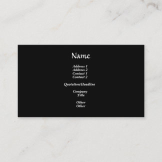 White Orchids Business Card