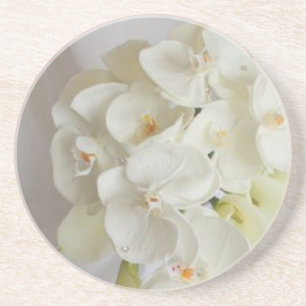 White-Orchids Coaster