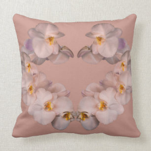 White orchids flowers on badge cushion