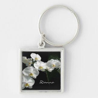 White Orchids Keychain