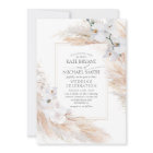 White Orchids Roses and Pampas Grass Wedding