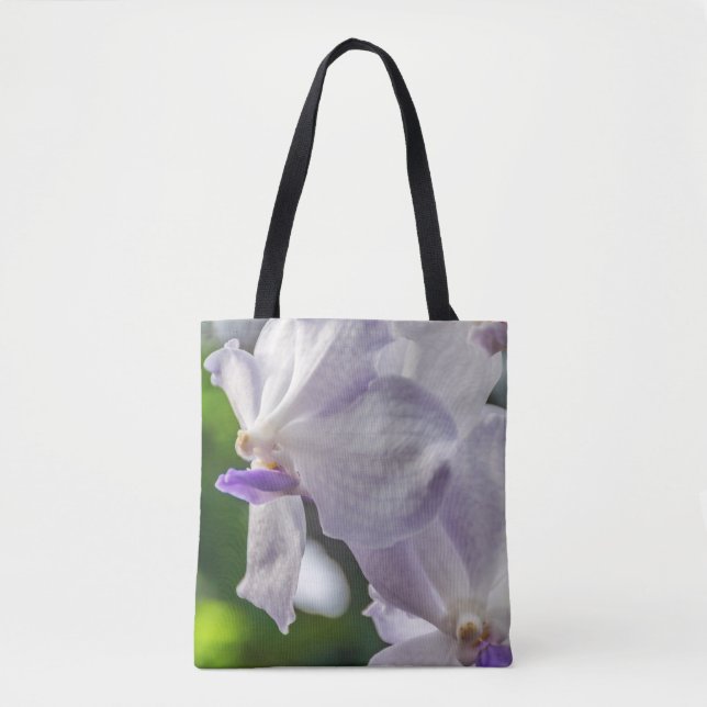 White orchids Tote Bag (Front)