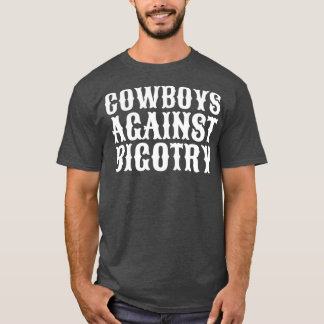 White Orville Peck Cowboys Against Bigotry Lyrics T-Shirt