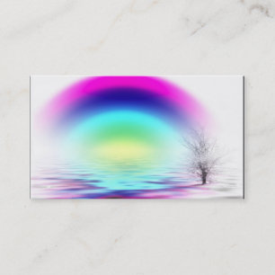 WHITE OUT rainbow flooded, Name, Address 1, Add... Business Card