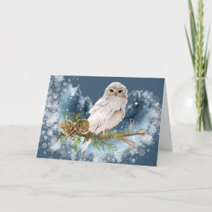 White Owl Note Card
