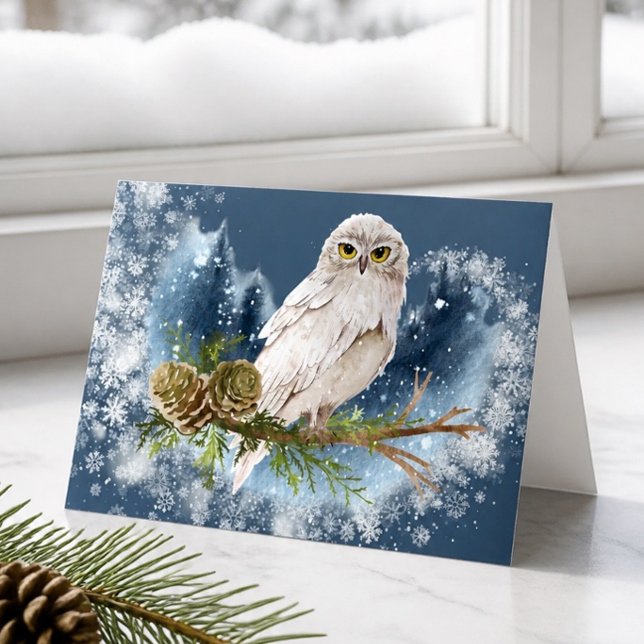 White Owl Note Card (Creator Uploaded)