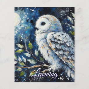 White Owl Personalised Decoupage Scrapbook Paper