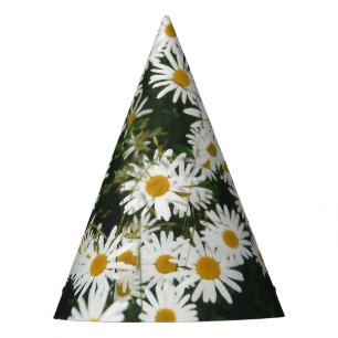 White Oxeye Daisy, Moon Daisy Meadow Party Hat