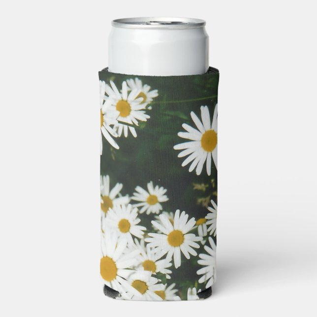 White Oxeye Daisy, Moon Daisy Meadow Seltzer Can Cooler (Seltzer Front)