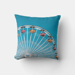 White Pacific Park ferris wheel Cushion