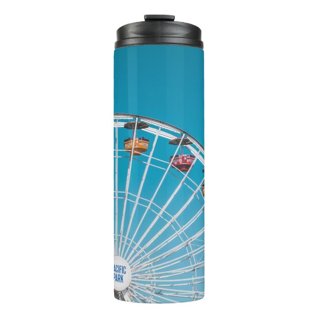 White Pacific Park ferris wheel Thermal Tumbler (Front)