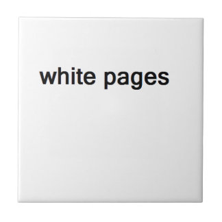 white pages ceramic tile