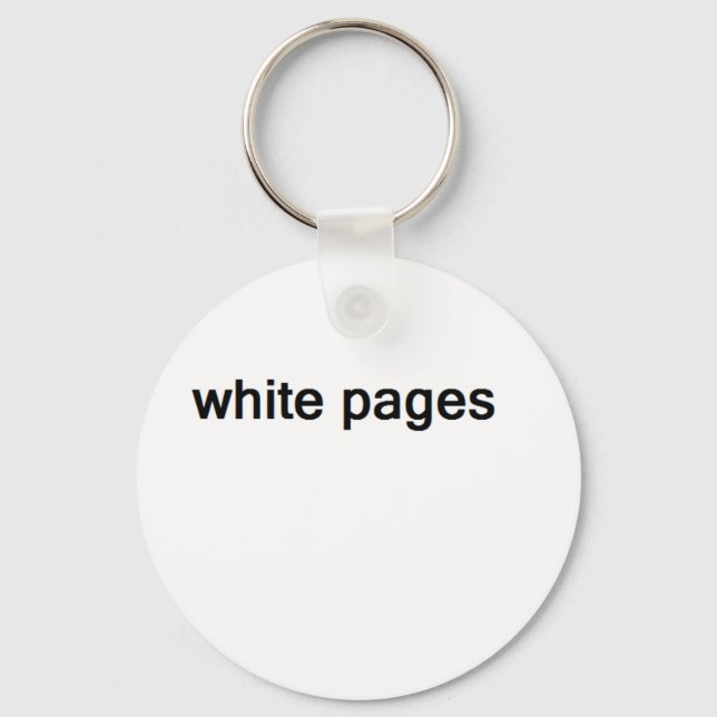 white pages key ring (Front)