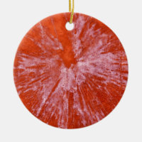 White Paintball on Red